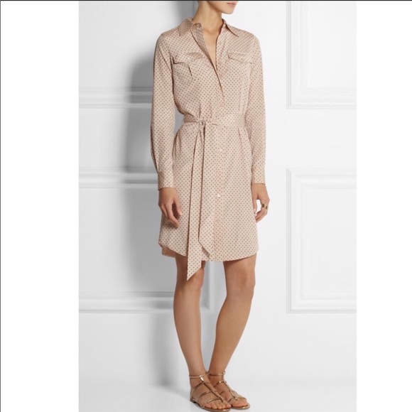 Tory Burch Dresses & Skirts - Tory Burch Brigitte Polka-Dot Stretch-Silk Dress